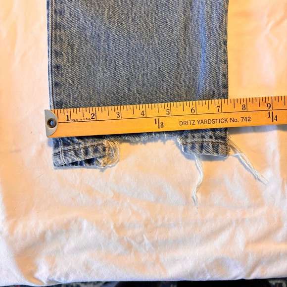 Levi's Light Blue Distressed Boot Cut Jeans - Picture 11 of 13